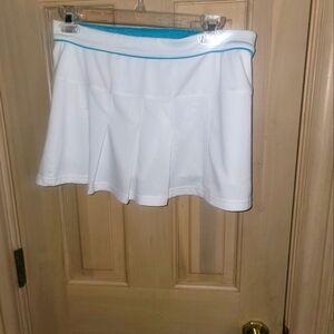Misses sz M Bolle Tennis Skirt Skort White with Front Pleats
